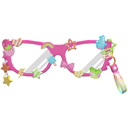 kawaii neon colorful harajuku decora glasses