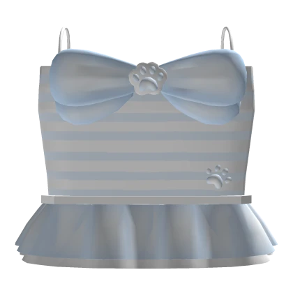 ♡ kawaii blue paw dress