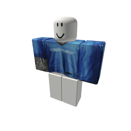 Baby Blue Chrome Hearts Embedded Jersey