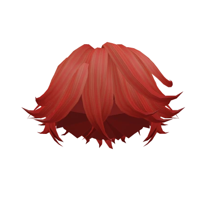 Red Styled Pushed Hair