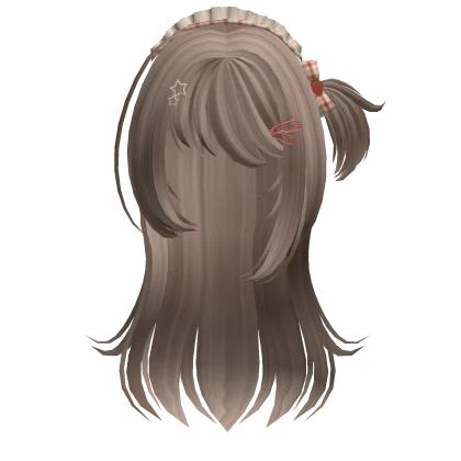 ✿ milktea mori kei cutesy ruffle hair