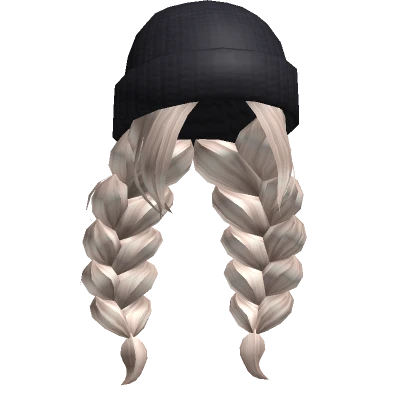 Cloudy Braids w/ Beanie in Blonde