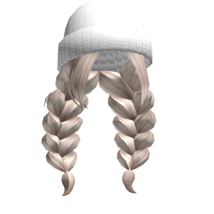 Cloudy Braids w/ Beanie in Blonde