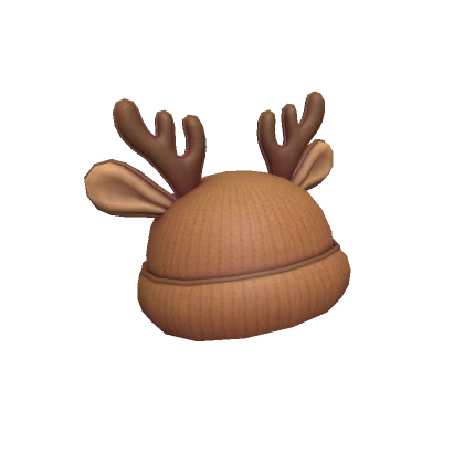 Reindeer Beanie Brown