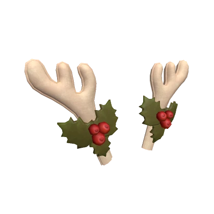 Christmas Reindeer Antlers Beige