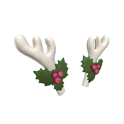 Christmas Reindeer Antlers White