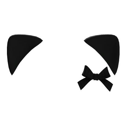 ♡ black cute moe cat ears