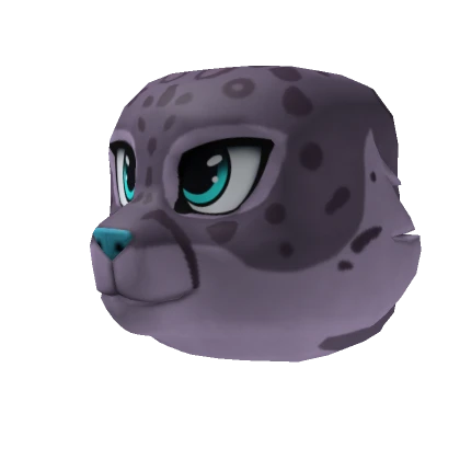 Purple Snow Leopard Head