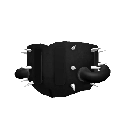 Black Toxic Spiked Mask