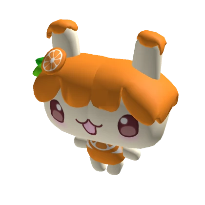 kawaii tangerine fluffy cake fairy plushie ♡