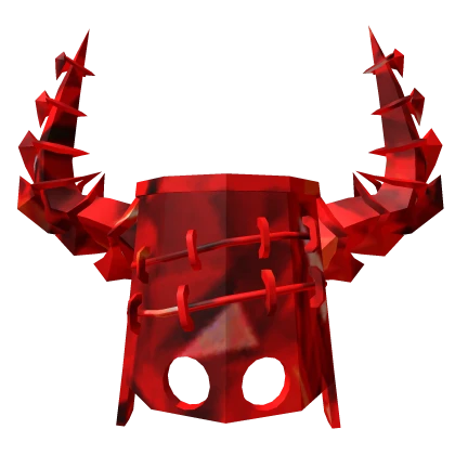 Red Sparkle Bucket With Horns