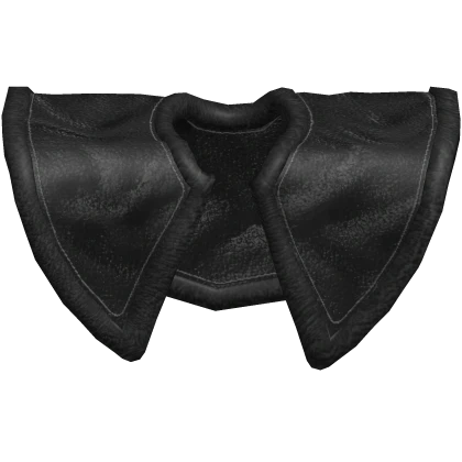 Black Leather Cloak Cape