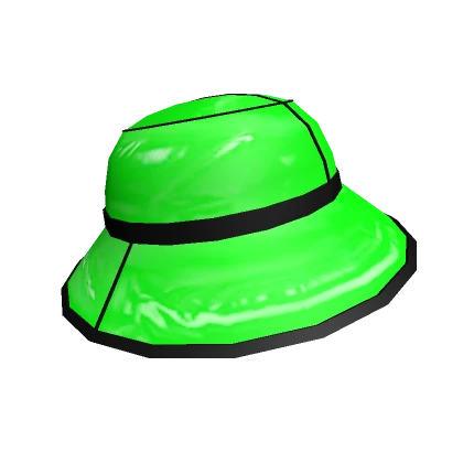 Green Trendy Vinyl Hat