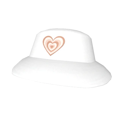 Brown & White Heart Wave Hat