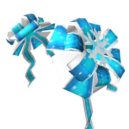 Blue Snowflake Bows