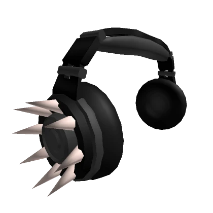 Black Spikey Headphones