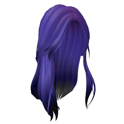 Aesthetic Purple Ombre Long Hair