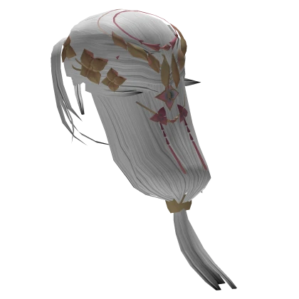 ✨Royal Onyx Gold Low Ponytail-White