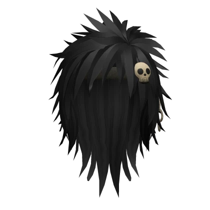 💯 Anime Messy Emo Hair (Black)