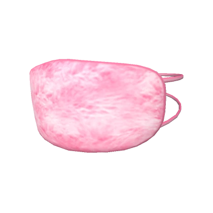 Pink Faux Fur Face Mask