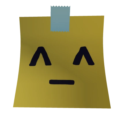 ^_^ Face Sticky Note Mask