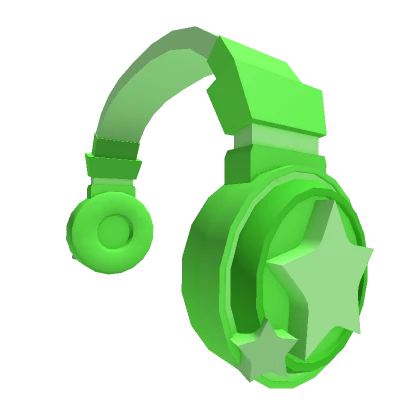 Christmas Green Star Headphones