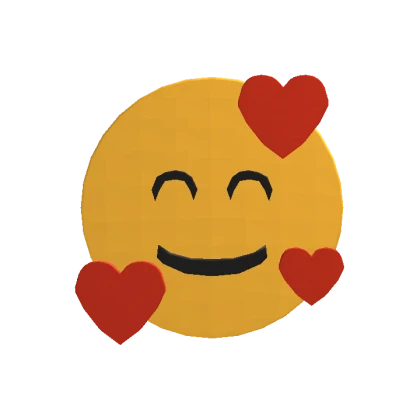 Smiling Face With 3 Hearts Emoji Head