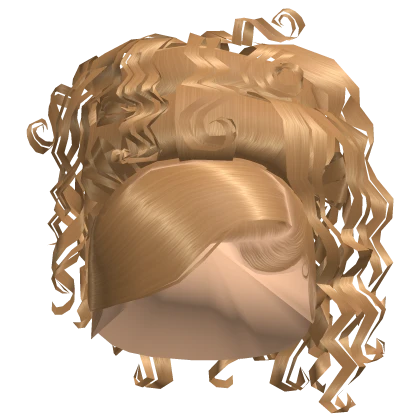 ☆ Blonde Messy Curly Updo
