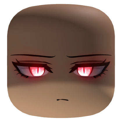 Shadowed Demon Face With Red Eyes - Light