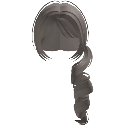 dollette light brown side low ponytail