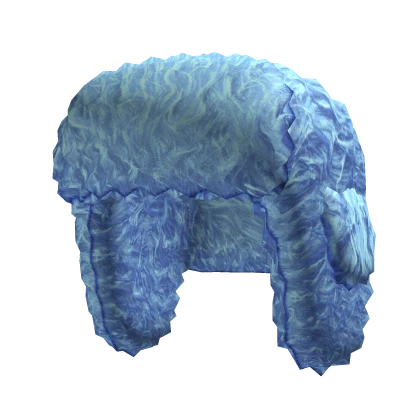 Y2K ✰ Slavic Doll Fur Blue Ushanka