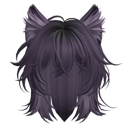 Purple Cat Ears Hairstyle