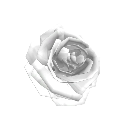 Rose Hair Clip (White)