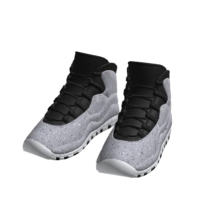 Black Jordan 11s Confetti