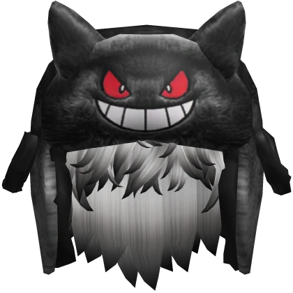 Black and White Hair w/ Black Dengar Ushanka