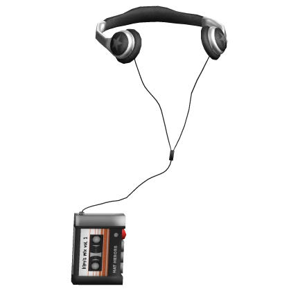 Y2K Retro Cassette with Headphones 