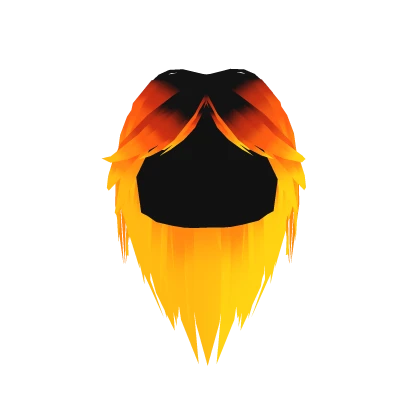 Neon Flame Girl Hair