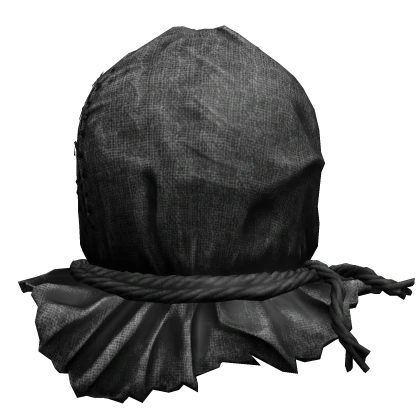 Scarecrow Burlap Sack Head - Black