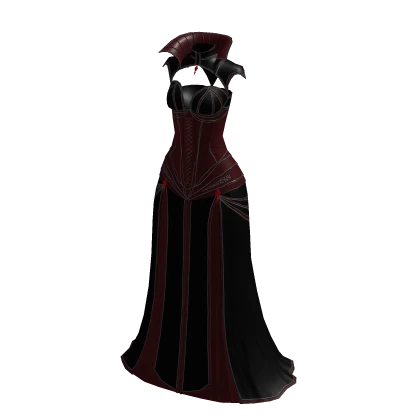 ♾️ Black & red vampire queen dress