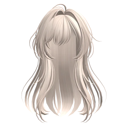 Beige Anime Straight Hair