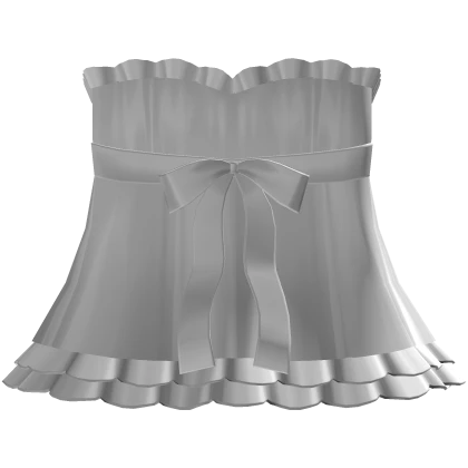 gothic white silk ruffled dollita dress 