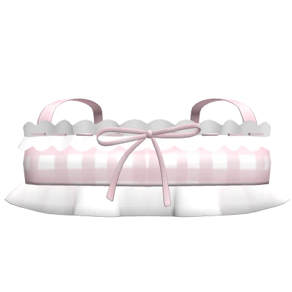 Gingham Spring Cutesy Kawaii Pink Ruffle Top