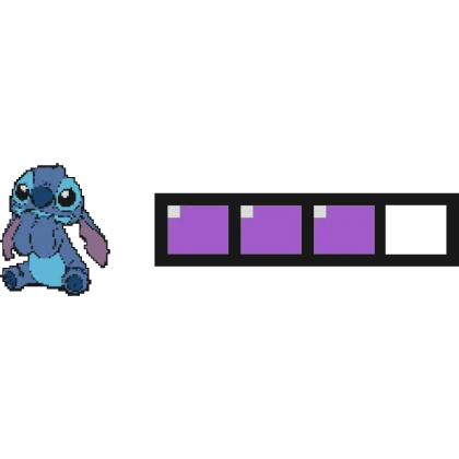 Stitch 8-Bit Hp Health Bar V1