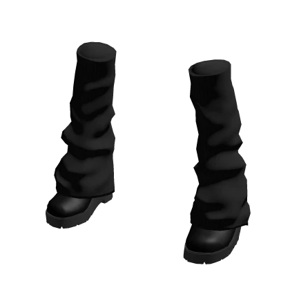 Leg warmer boots_SH451_black valentines