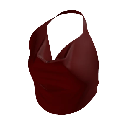 y2k ☆ red cowl halter top
