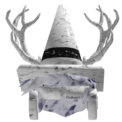 ✅ [PBR] White Hair + Cone + Antlers + Headphones
