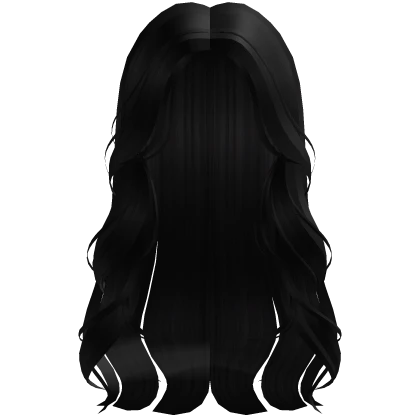 Long wavy hair Black