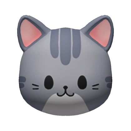 Grey Tabby Cat Mask