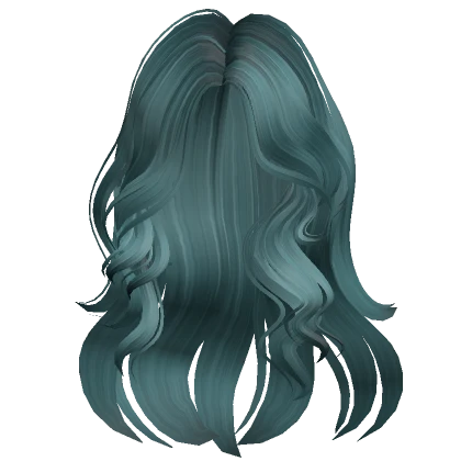 Wavy Flowy Loose Fluffy Hair (Dark Teal)