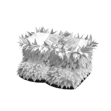 Y2K White Fluffy Fur Boots